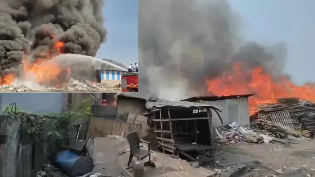 Halol Scrap Godown Fire